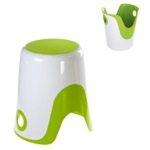 Bathroom Stool, Gedy 7073, Reversible Stool and Laundry Basket Available in Multiple Finishes